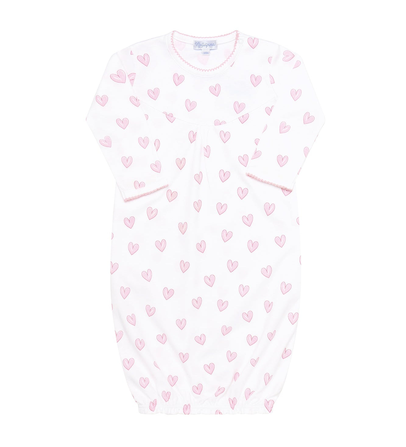 Pink Heart Print Gown 