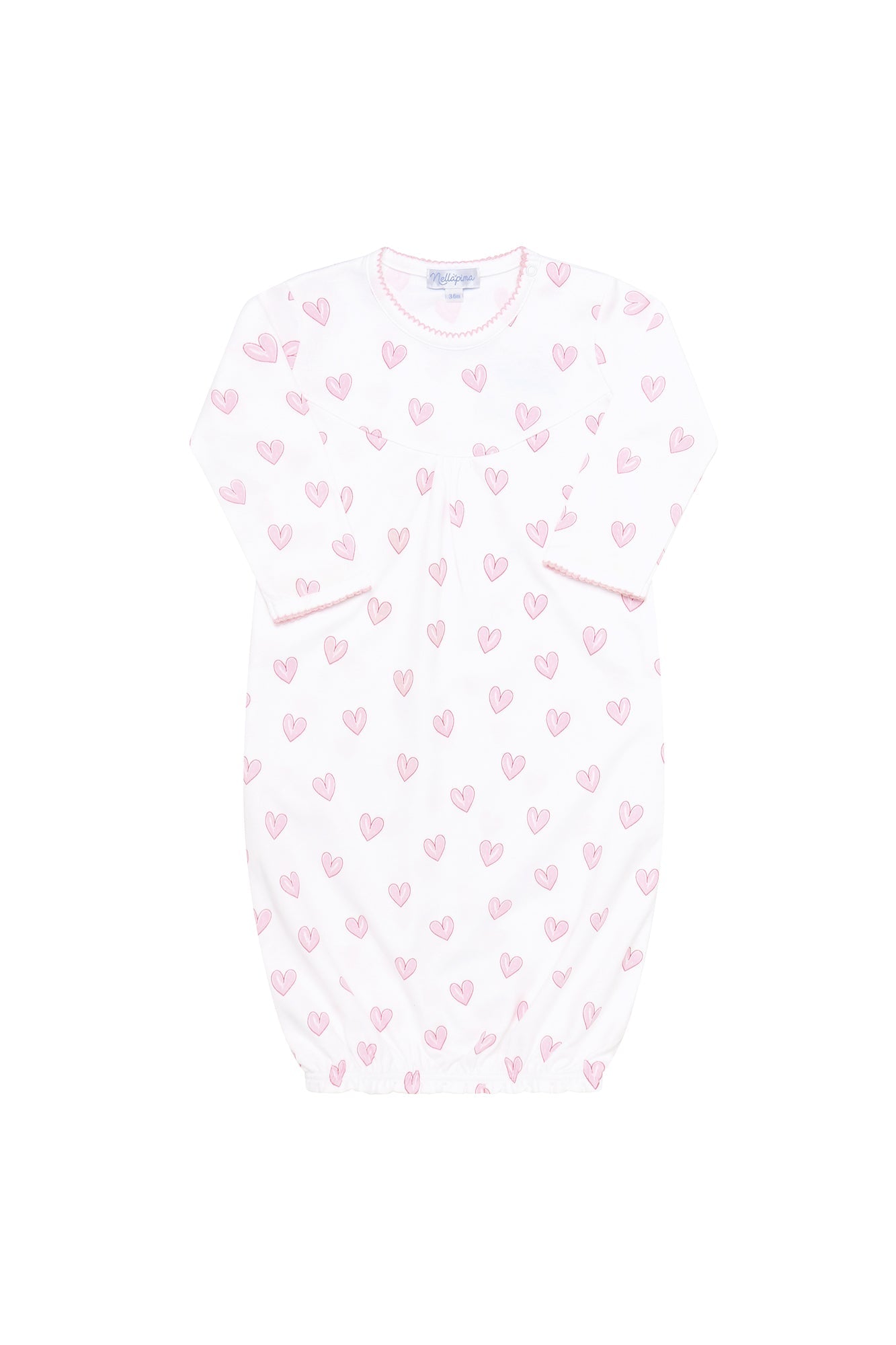 Image of Pink Heart Print Gown 