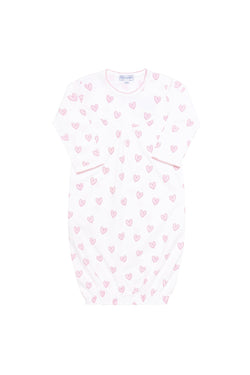 Image of Pink Heart Print Gown 