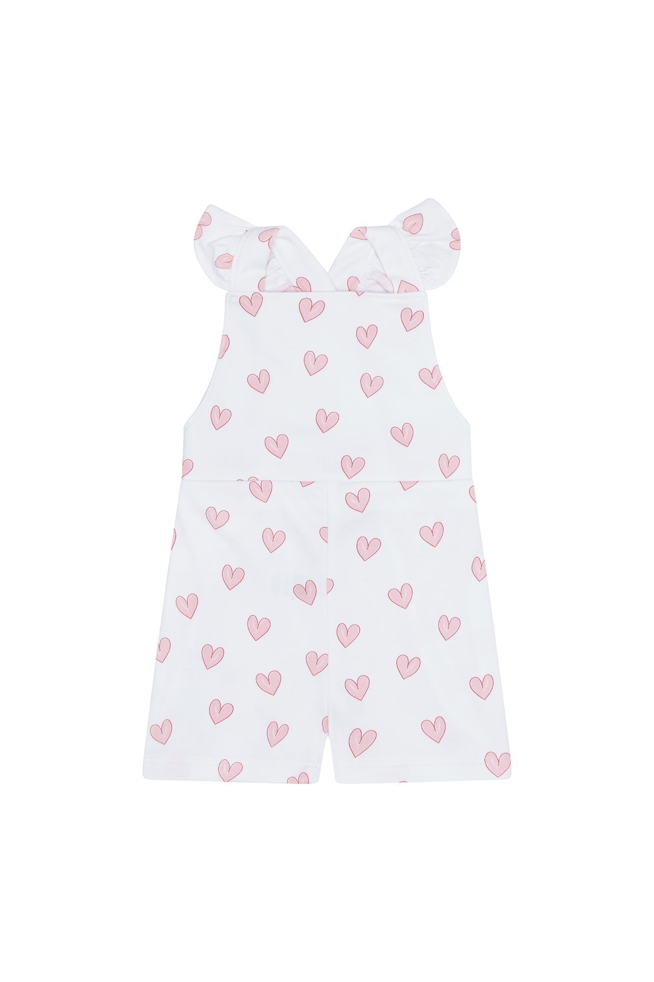 Image of Pink Heart Print Romper