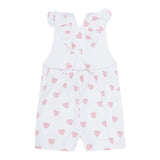 Pink Heart Print Romper