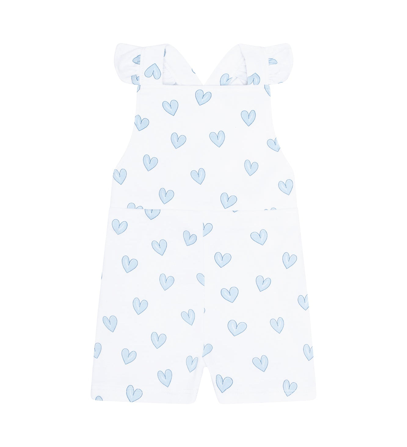 Blue Heart Print Romper