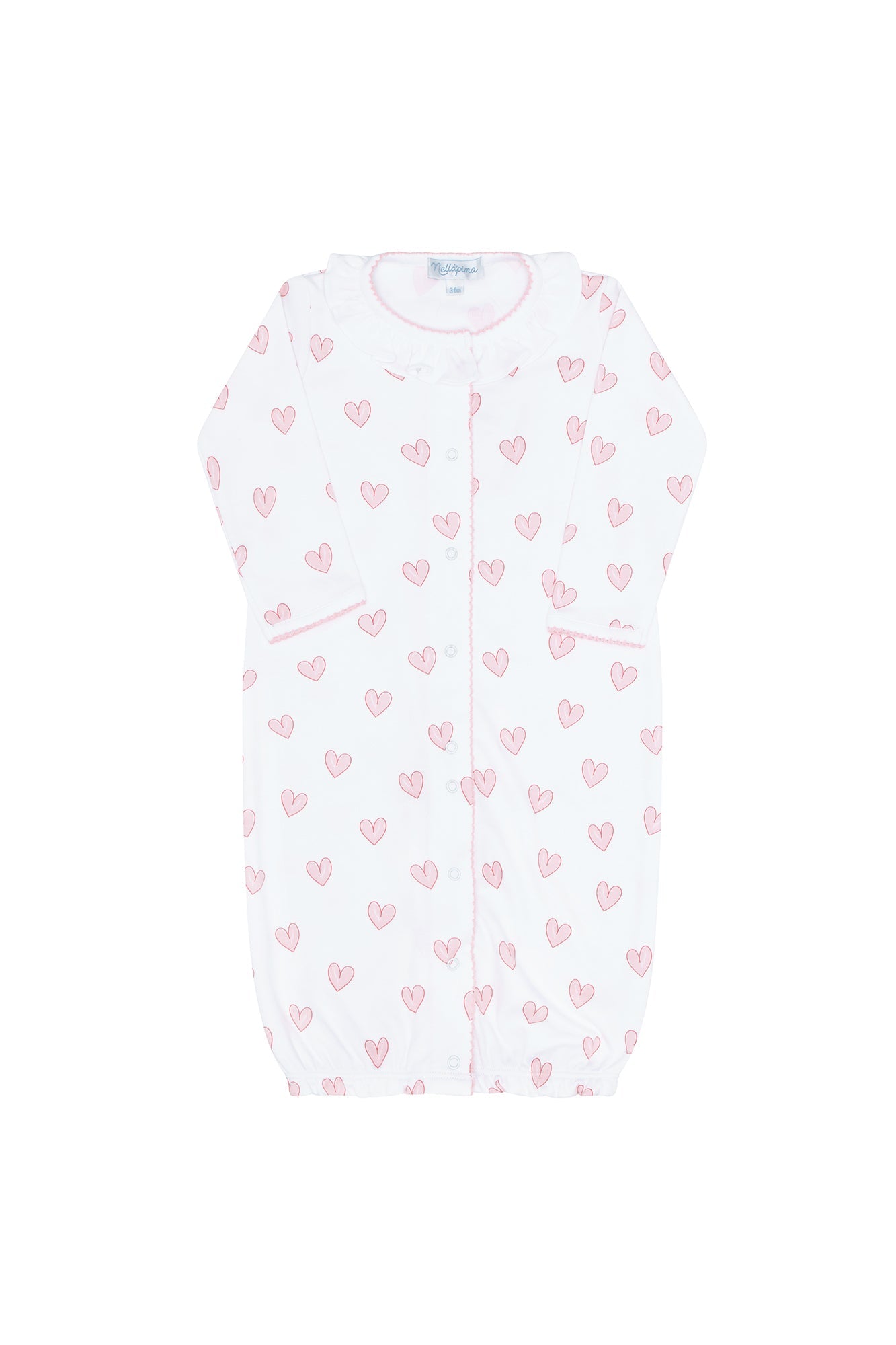 Image of Pink Heart Print Converter Gown
