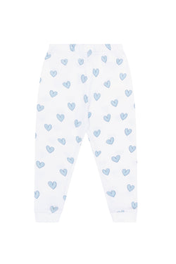 Image of Blue Heart Print Pajama