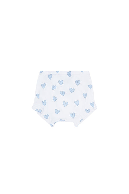 Blue Heart Print Onesie Set
