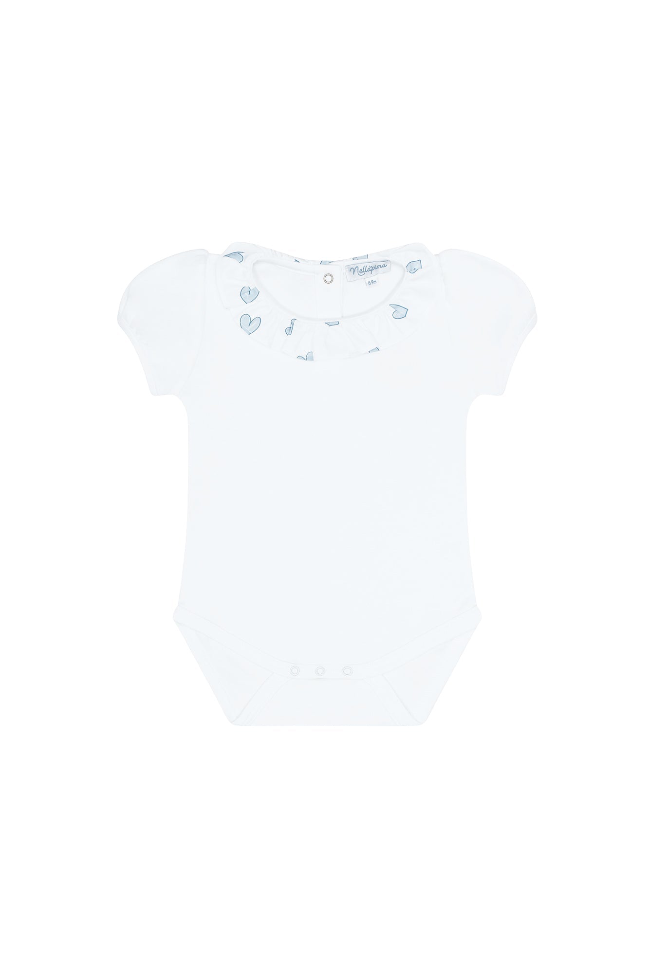 Image of Blue Heart Print Onesie Set