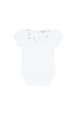 Image of Blue Heart Print Onesie Set