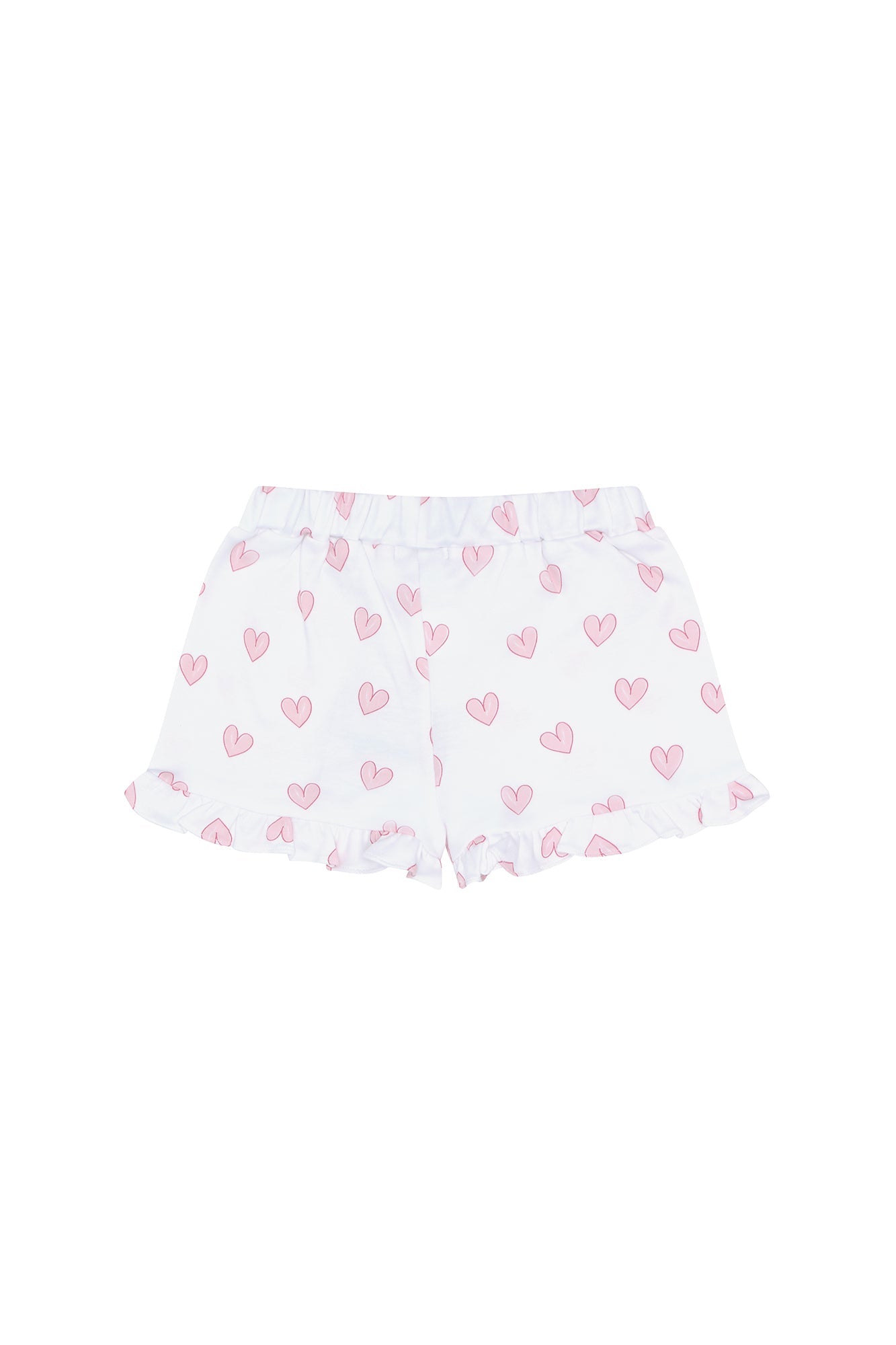 Image of Pink Heart Print Shorts