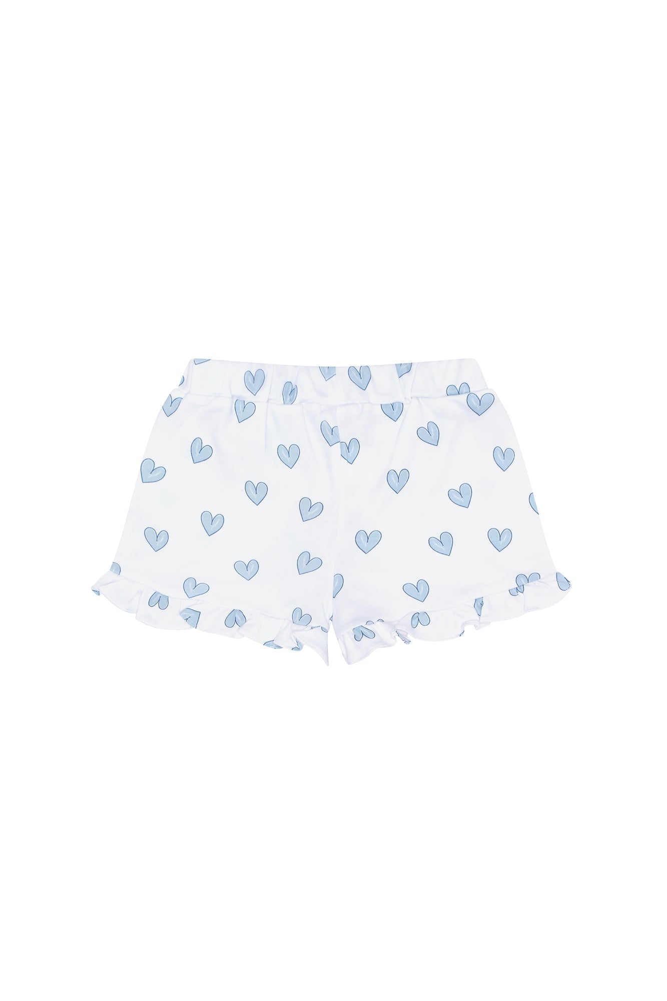 Image of Blue Heart Print Shorts