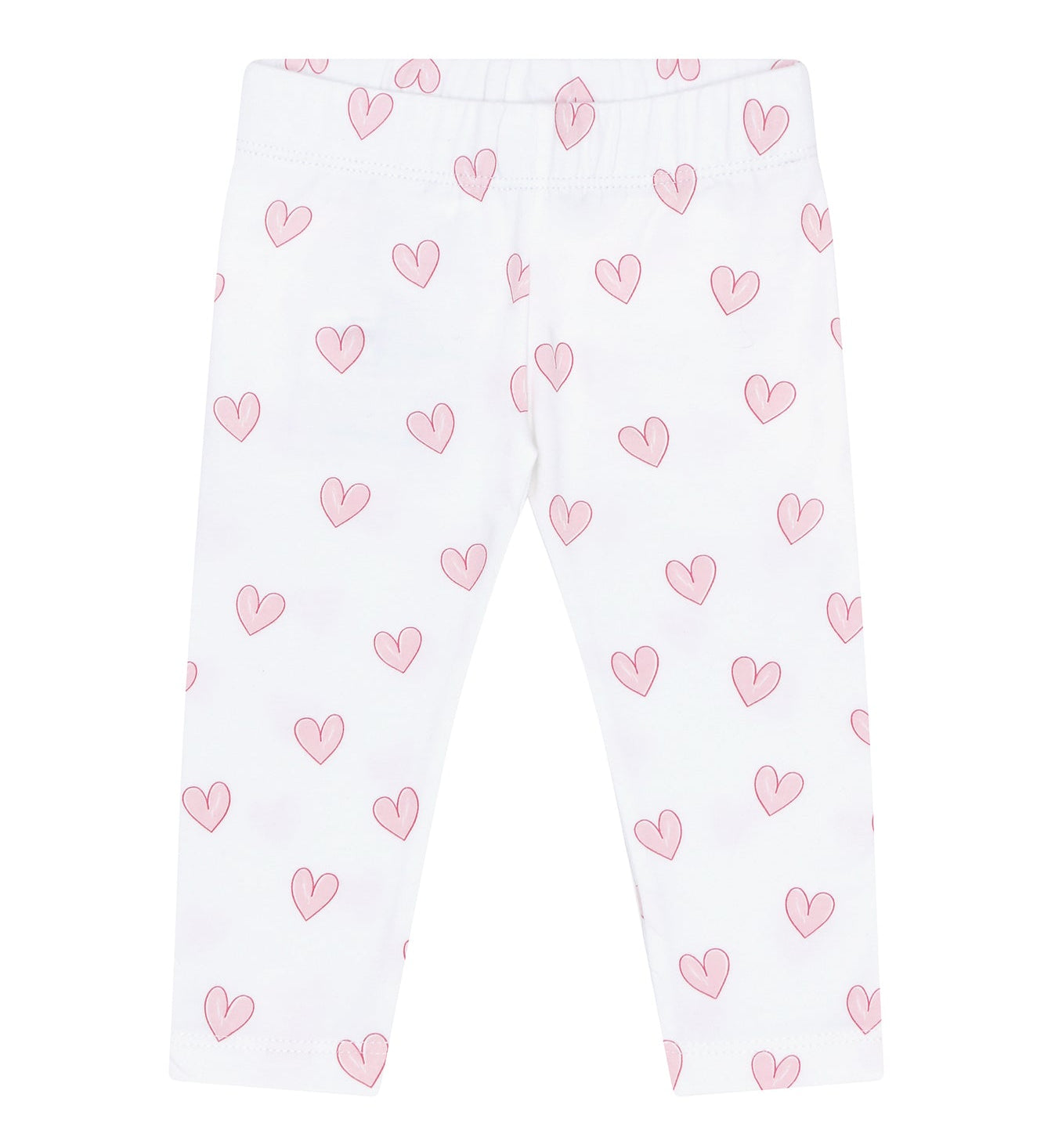 Pink Heart Print Pima Leggings