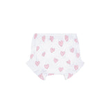 Pink Heart Print Diaper Cover Set