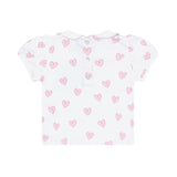 Pink Heart Print Diaper Cover Set