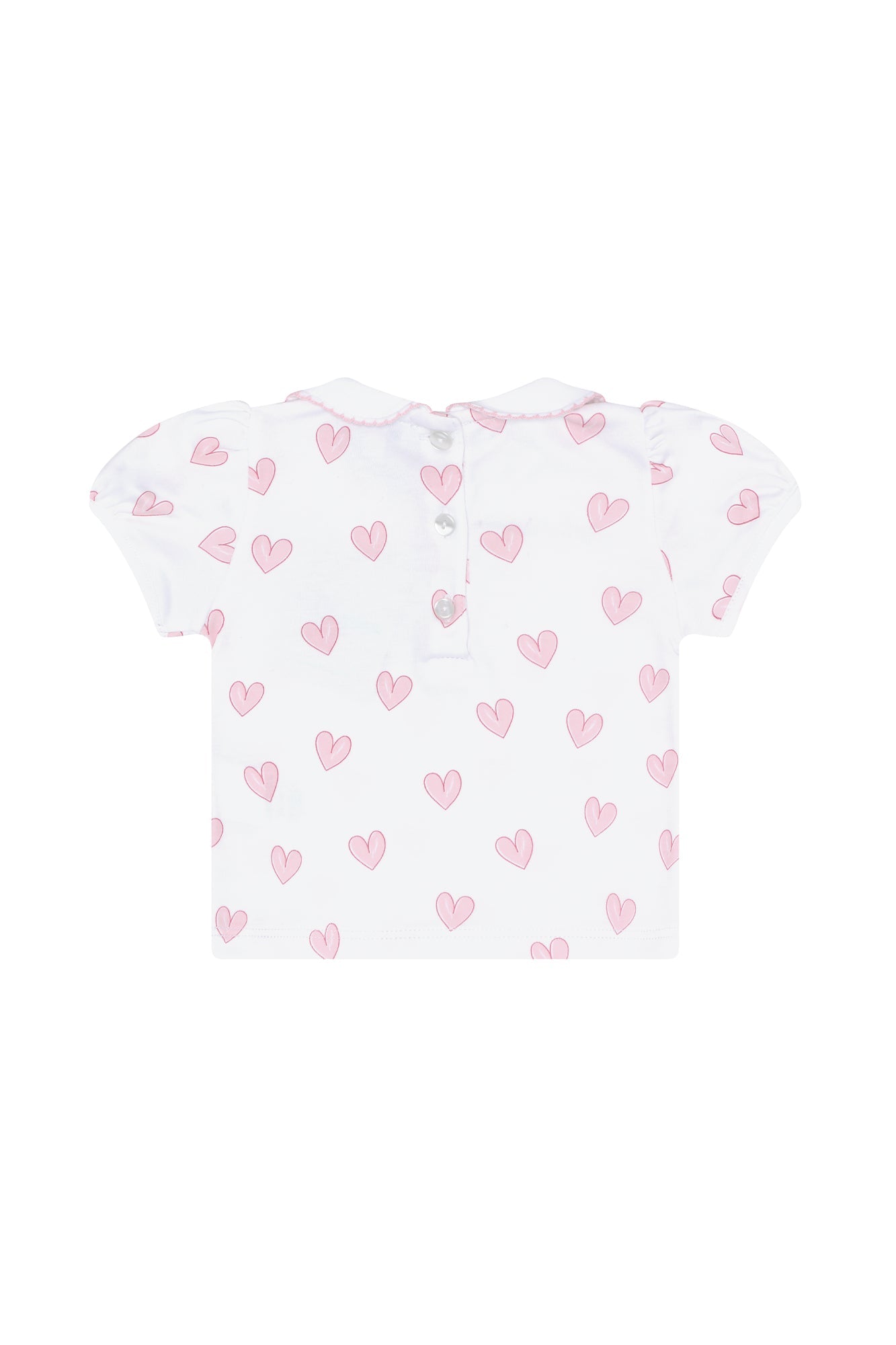 Image of Pink Heart Print Diaper Cover Set