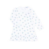 Blue Heart Print Long Sleeve Playtime