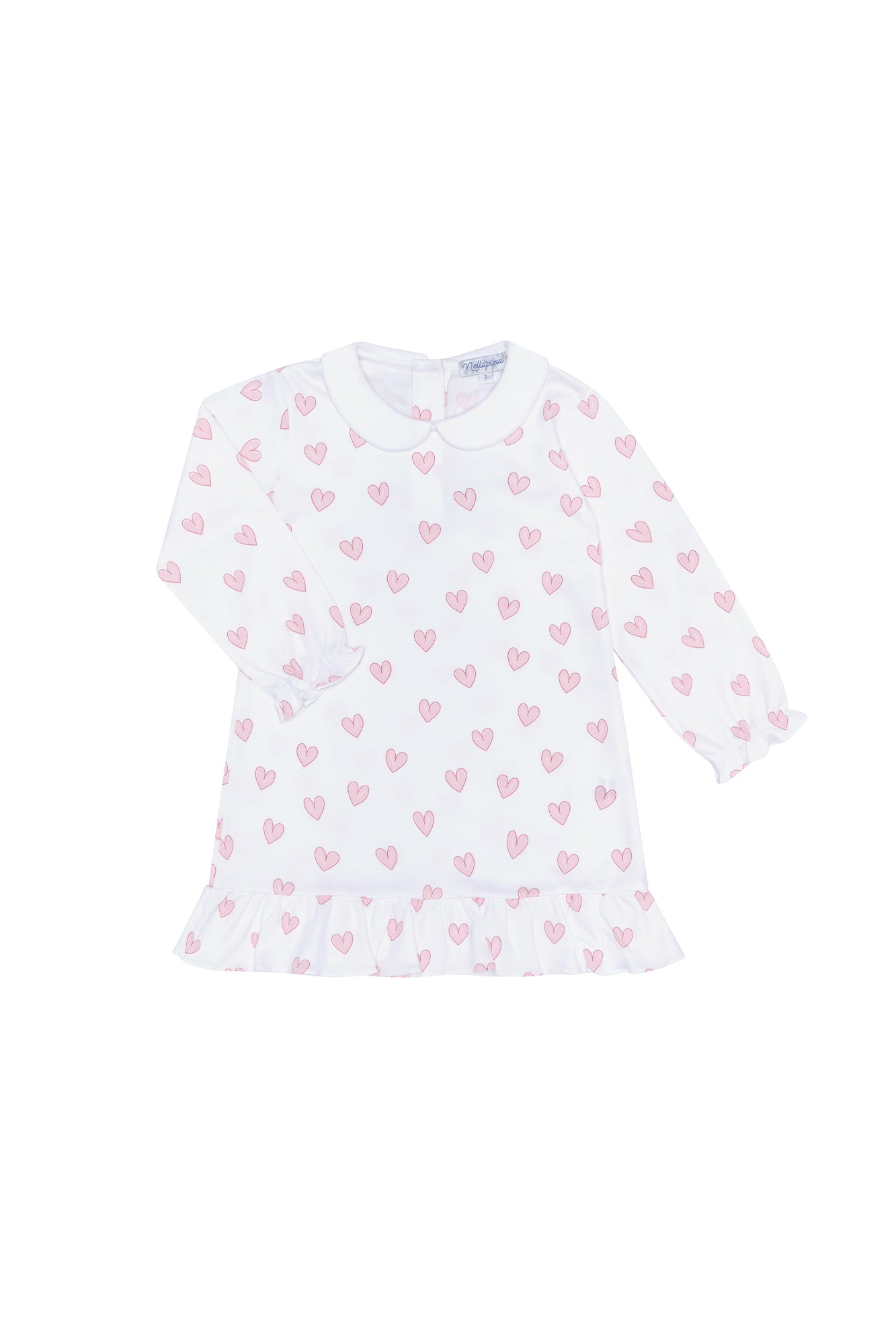 Image of Pink Heart Print Long Sleeve Playtime