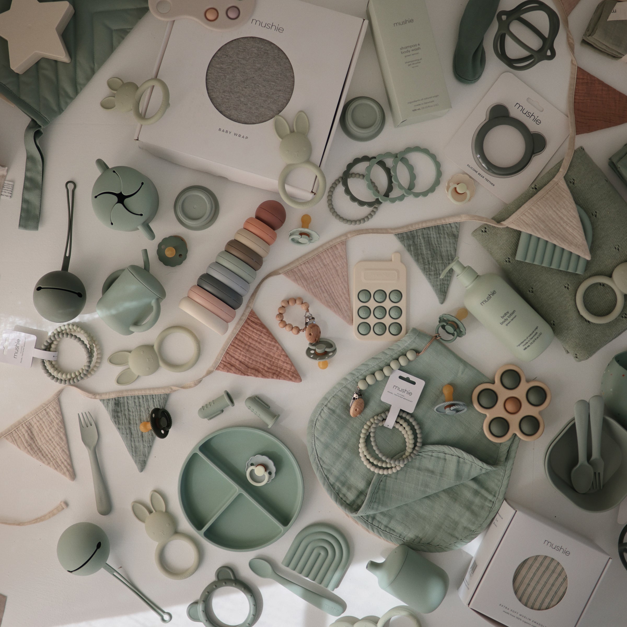 Image of Organic Cotton Muslin Burp Cloth 2-Pack