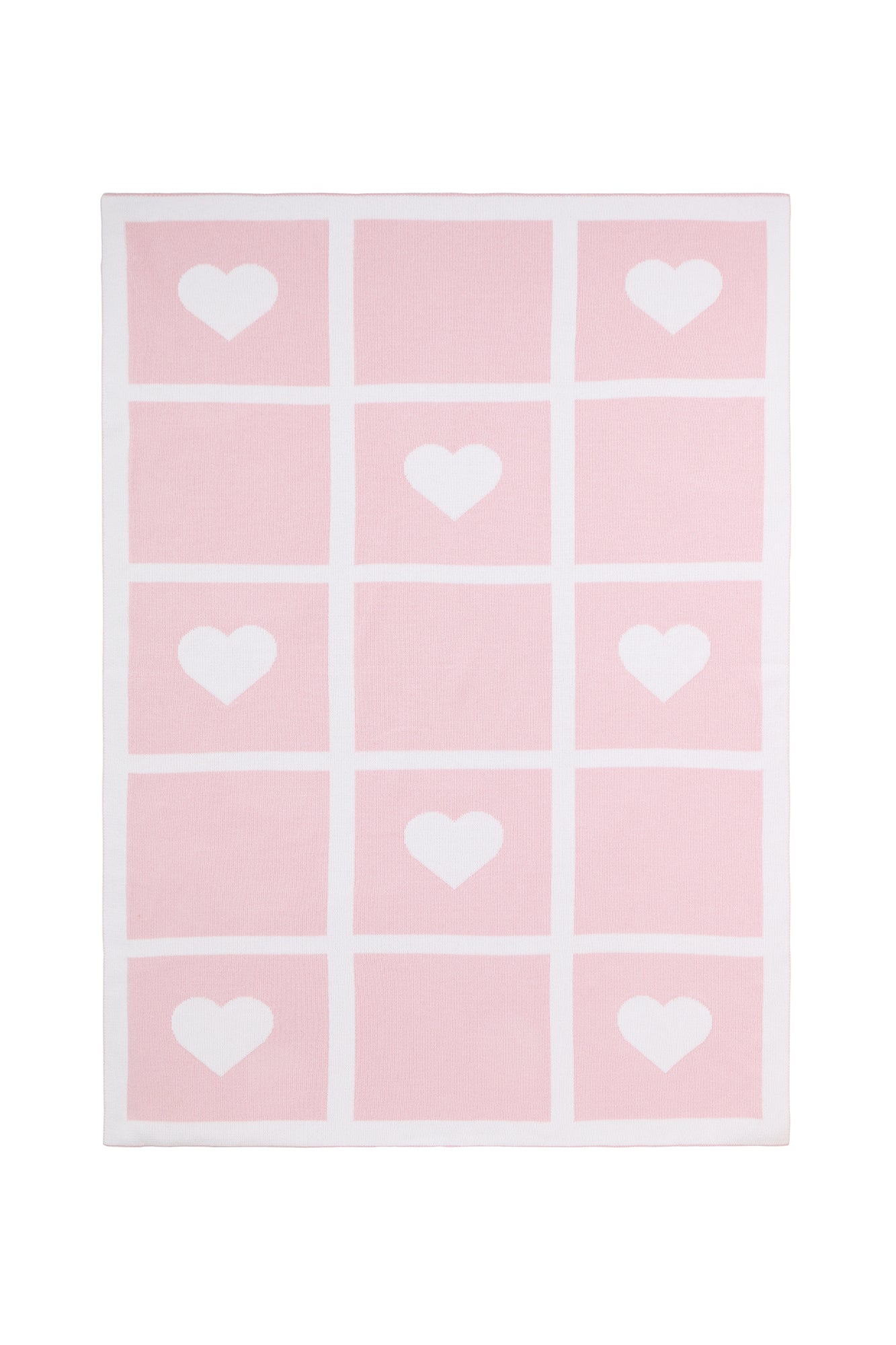 Image of Heart Knit Blanket