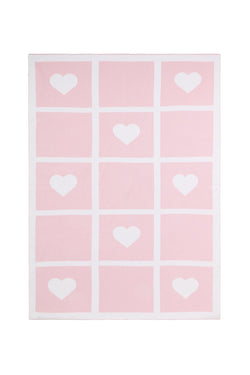 Image of Heart Knit Blanket