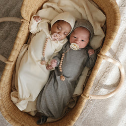 Image of Ribbed Baby Bonnet