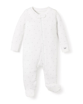 Baby's Pima Romper in Grey Stars