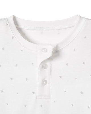 Baby's Pima Romper in Grey Stars