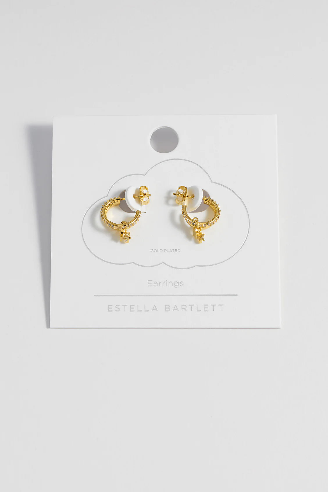 Duo Pave Star Hoops