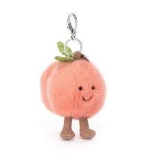 Jellycat Amuseable Peach Bag Charm