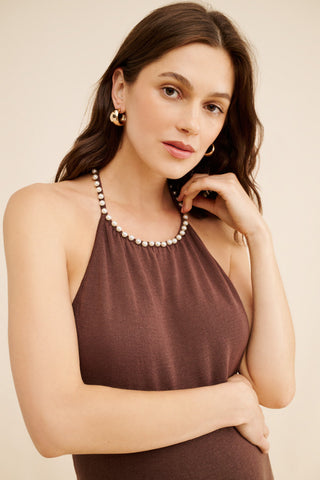 Emmi Halter Midi-Dress