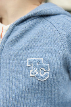 Image of Cardigan Blue Greychinée TC signature