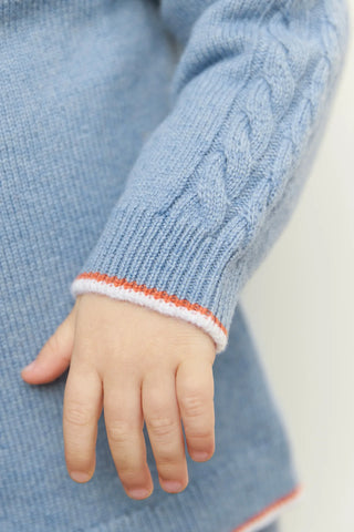 Tartine-et-chocolat Cardigan Blue Greychinée TC signature