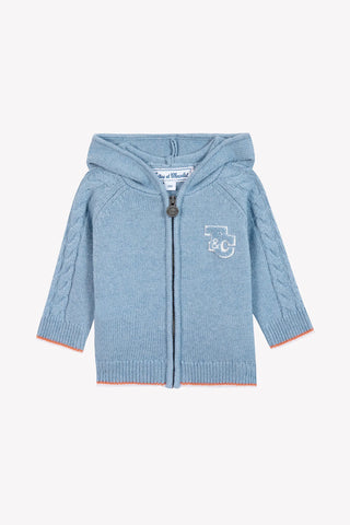 Tartine-et-chocolat Cardigan Blue Greychinée TC signature