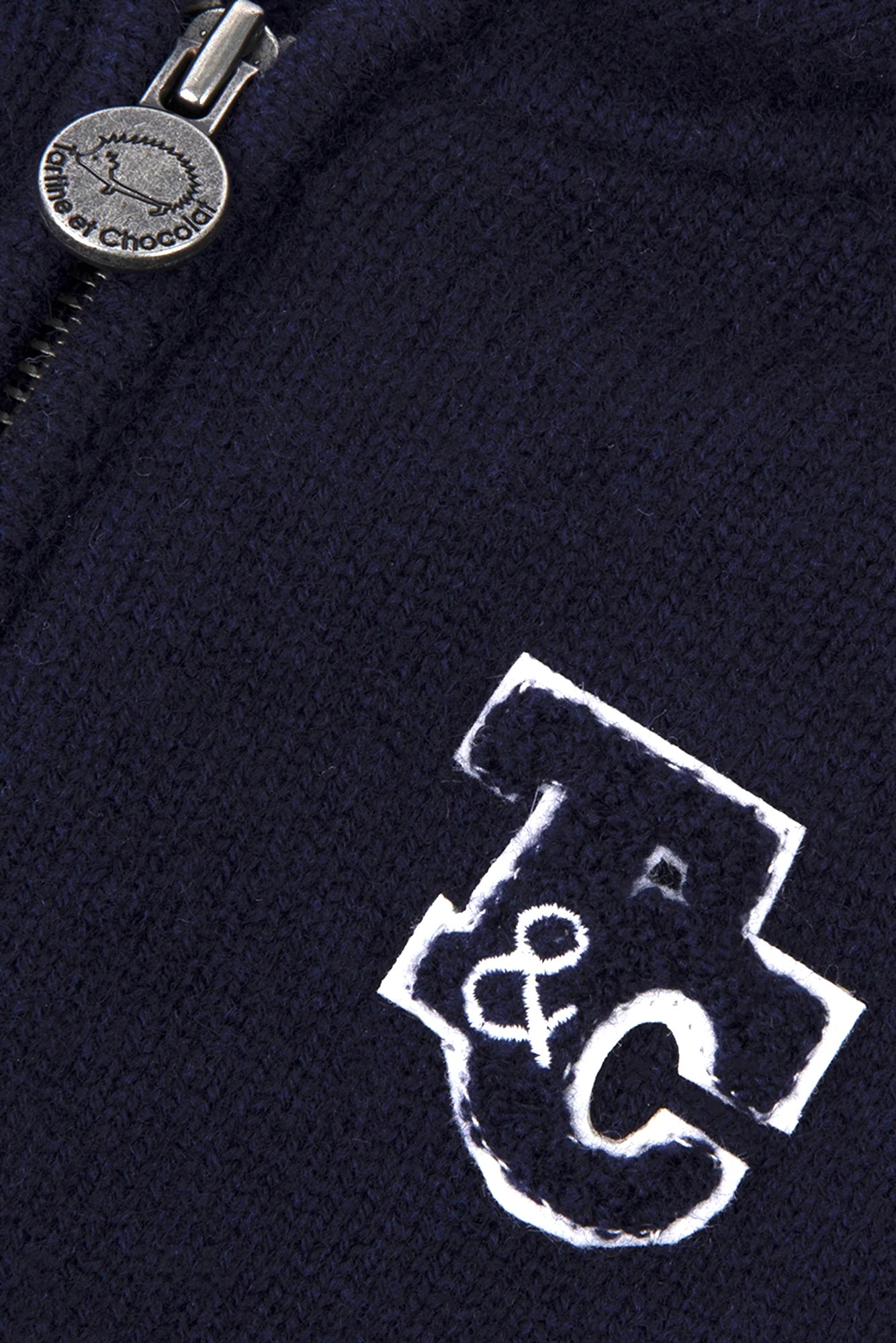 Image of Cardigan Blue Greychinée TC signature