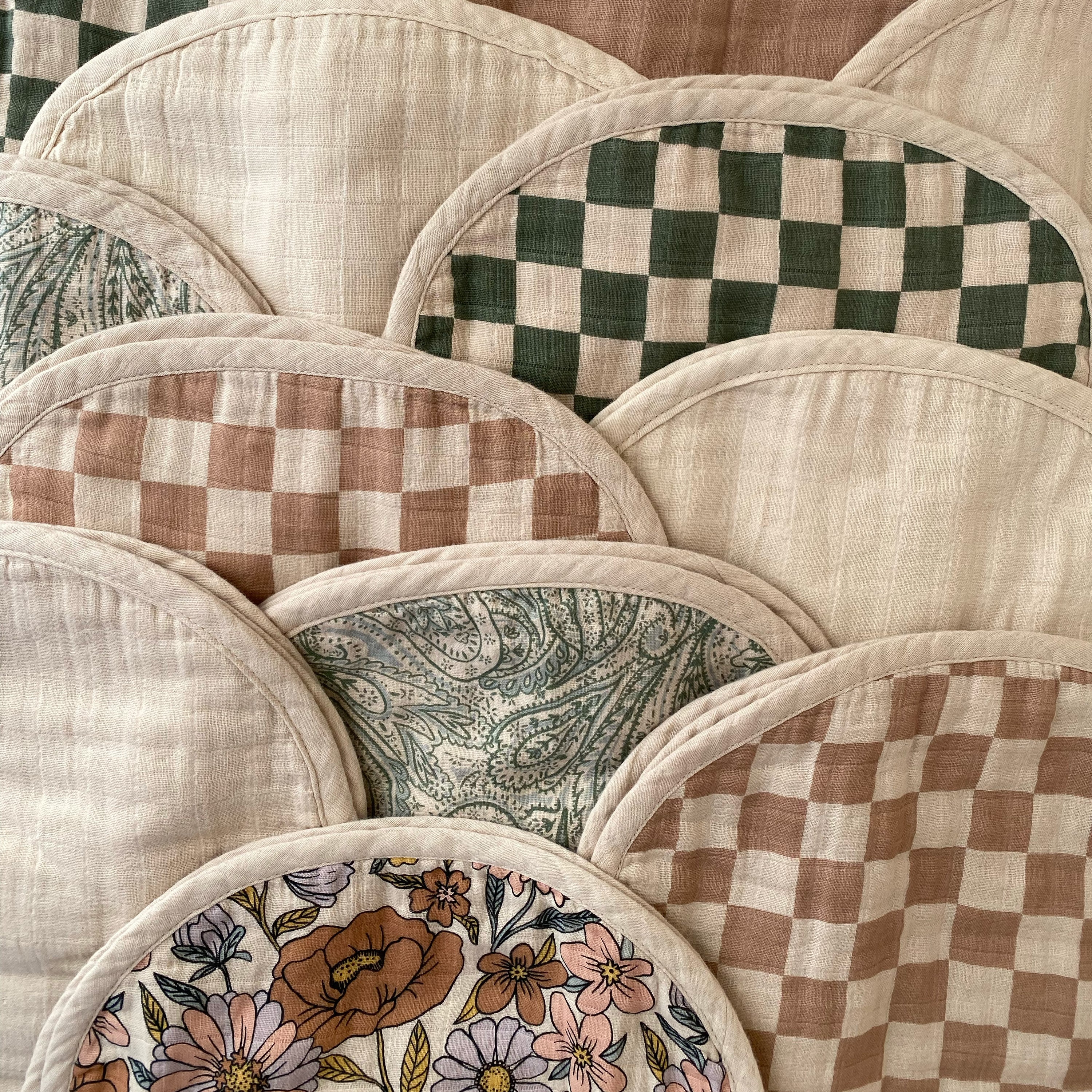 Image of Organic Cotton Muslin Burp Cloth 2-Pack