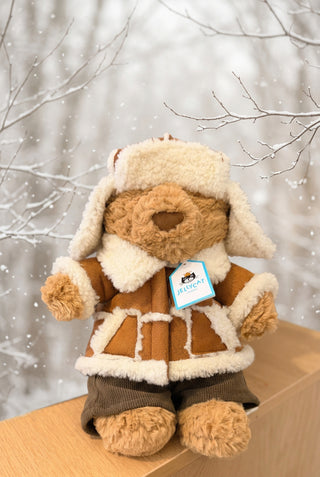 bear in ski outfit plushie 