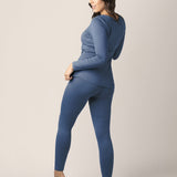 Jane Nursing Pajama Set | Slate Blue