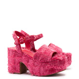 Miso Sandal In Rose Agami Velvet