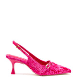 Ines Pump In Pink Velvet