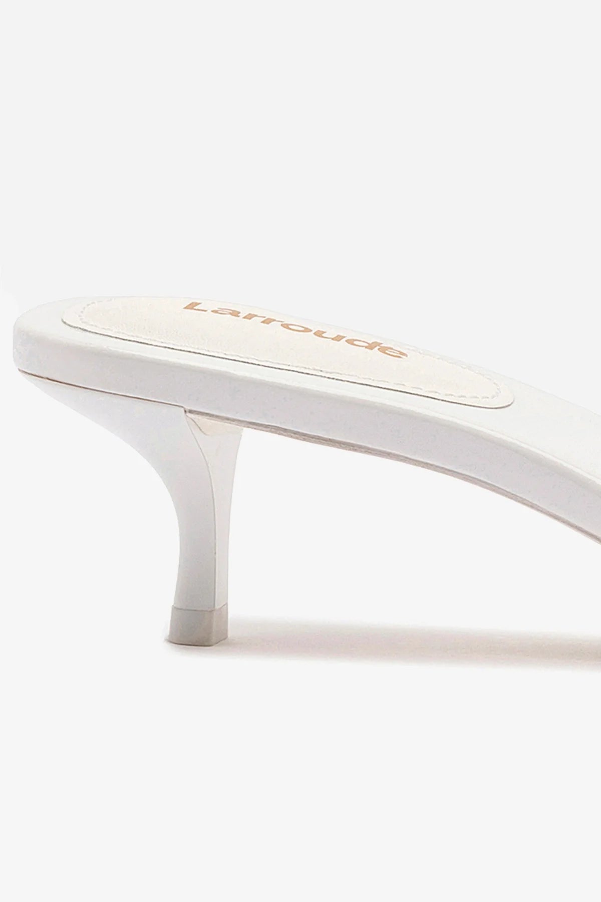 Image of Greta Mule In White Patent Leather
