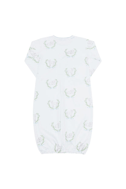 Blue Lamb Print Gown