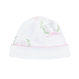 Pink Lamb Print Hat