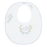 Blue Lamb Print Bib