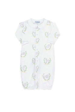 Image of Yellow Lamb Print Converter Gown