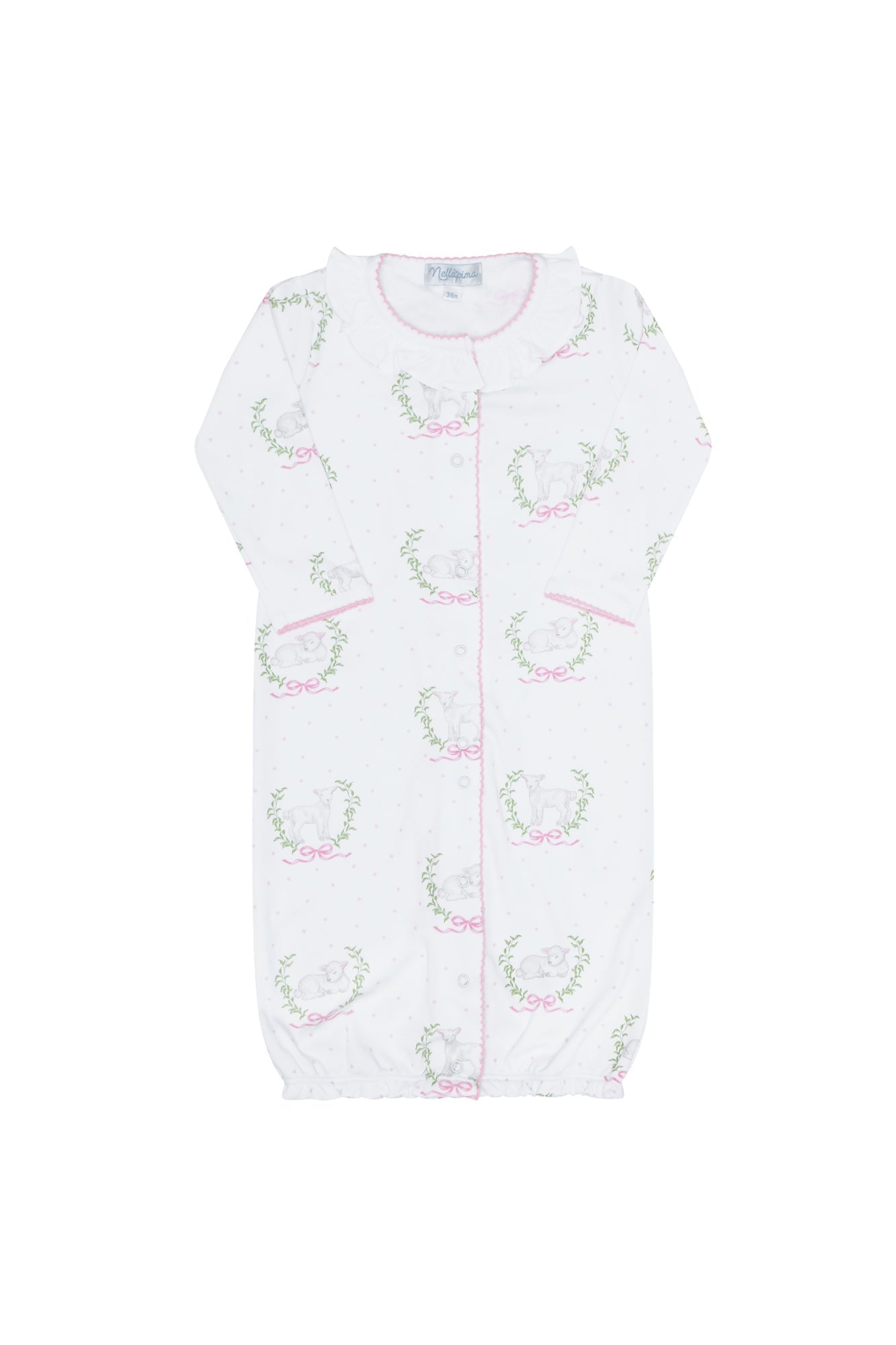 Image of Pink Lamb Print Converter Gown