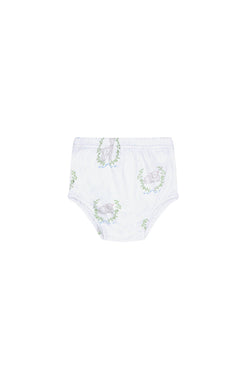 Image of Blue Lamb Print Diaper Cover Set