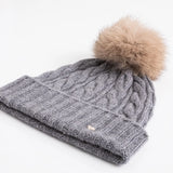 The Cable Beanie – Grey Melange (Adult)