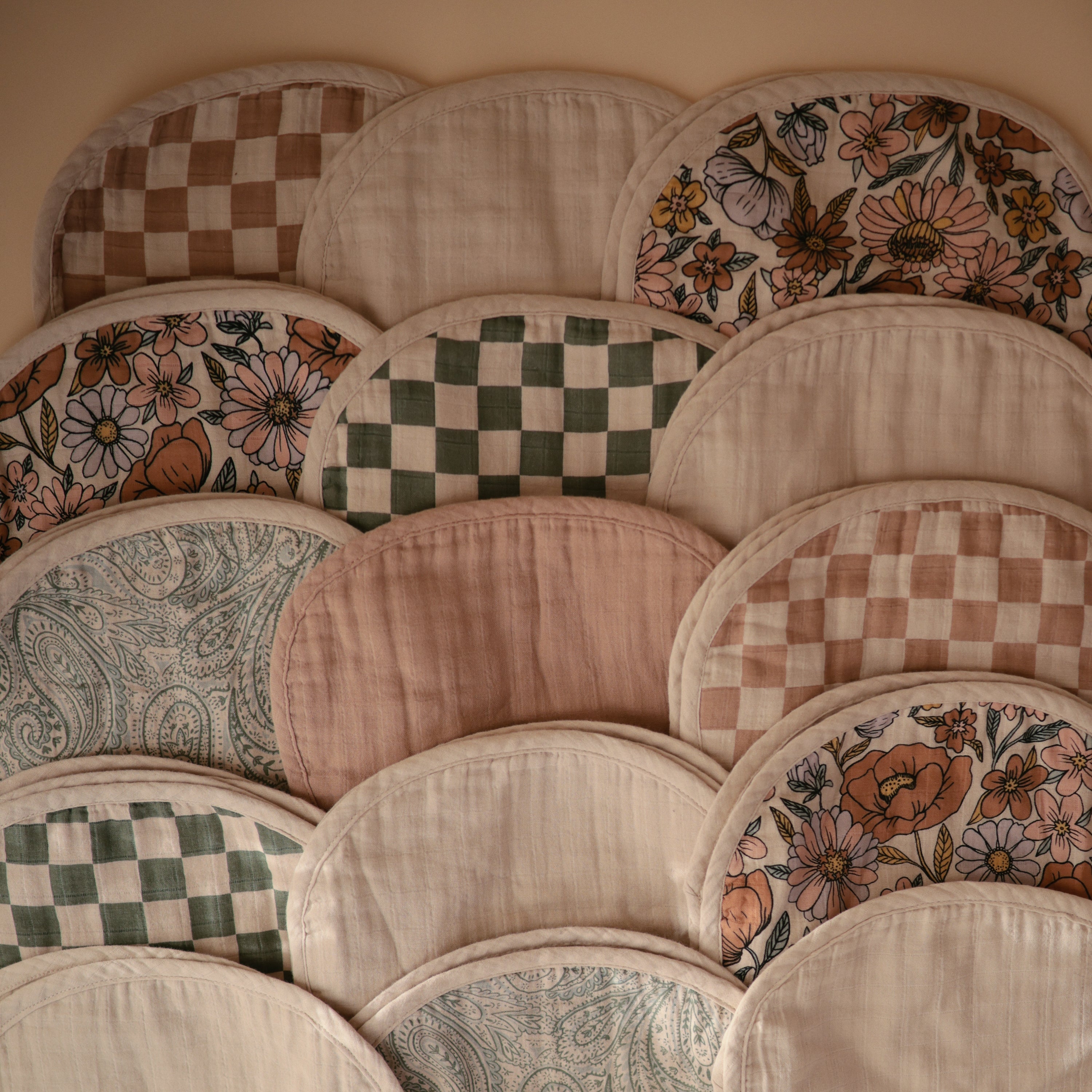 Image of Organic Cotton Muslin Burp Cloth 2-Pack