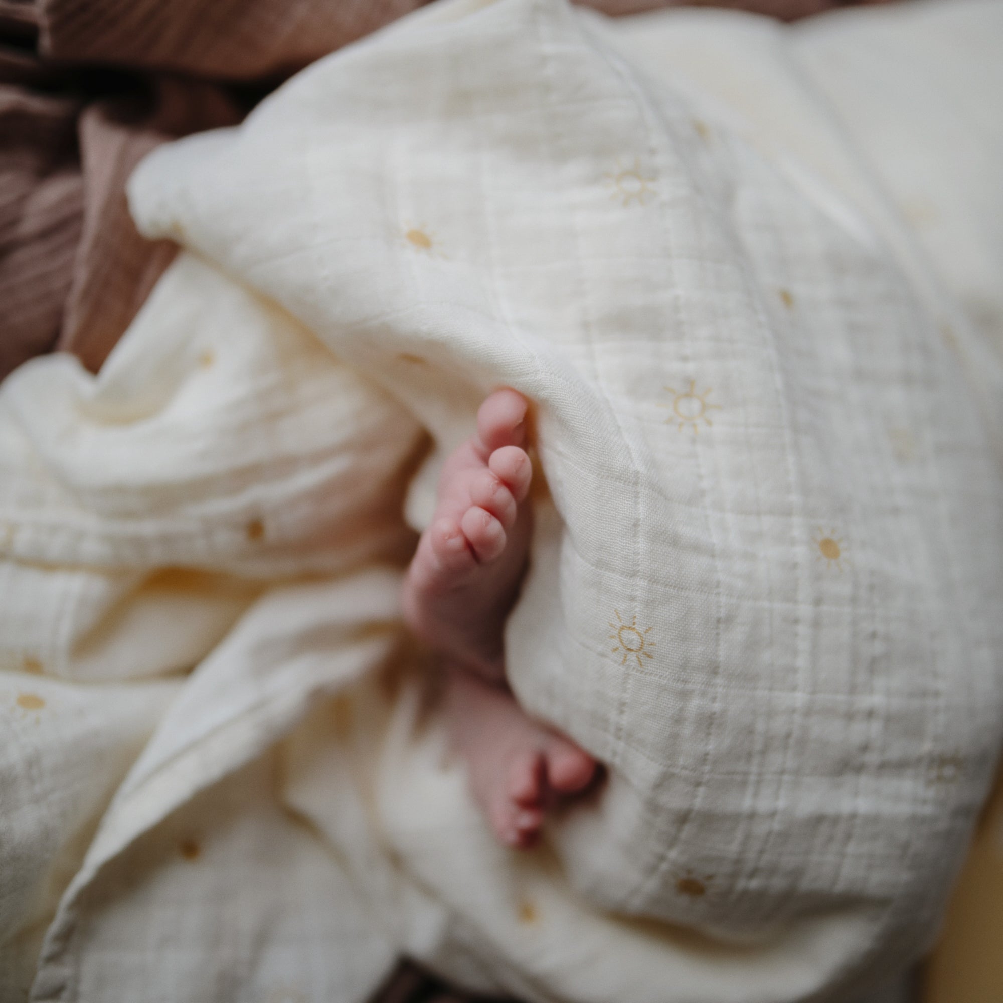 Image of Organic Cotton Muslin Swaddle Blanket