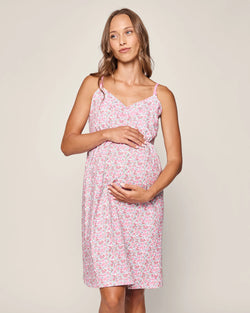 Image of Women's Pima Maternity Nightgown in Fleur de Rose