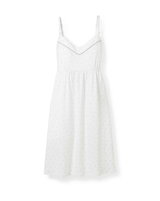 Women's Pima Maternity Nightgown in Grey Stars