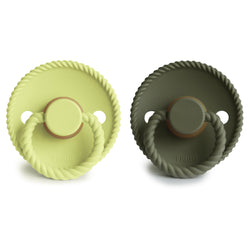 Image of FRIGG Rope Natural Rubber Pacifier 2-Pack